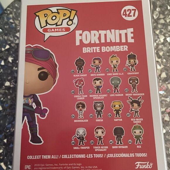 Funko Pop games! Fortnite Brite Bomber # 427 collectible Vinyl Figure toy figure - Picture 6 of 6